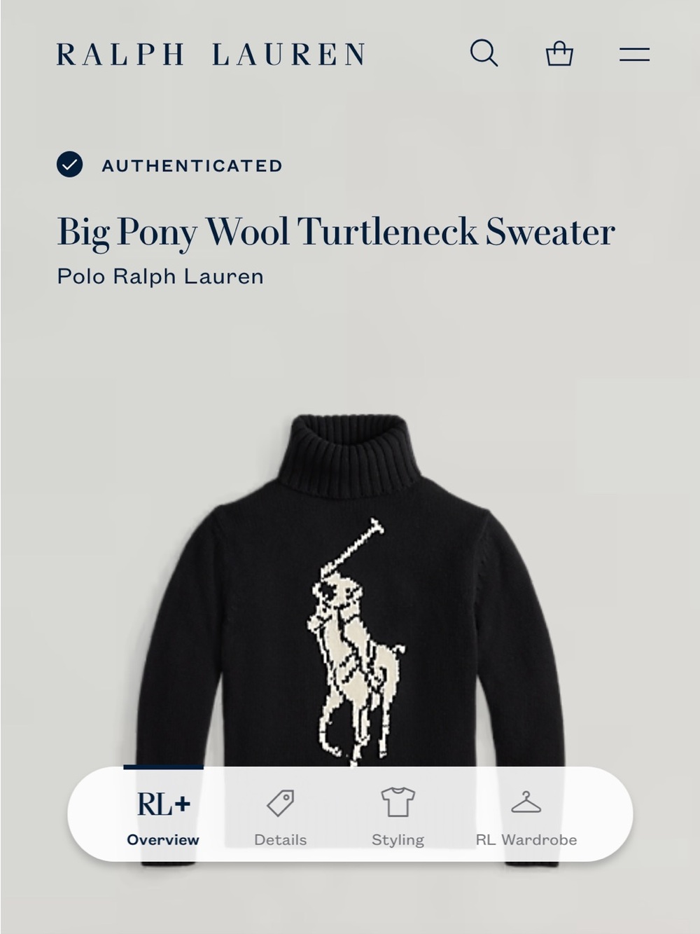 Polo Ralph Lauren Big Pony Wool Turtleneck Sweater - Picture 10 of 11